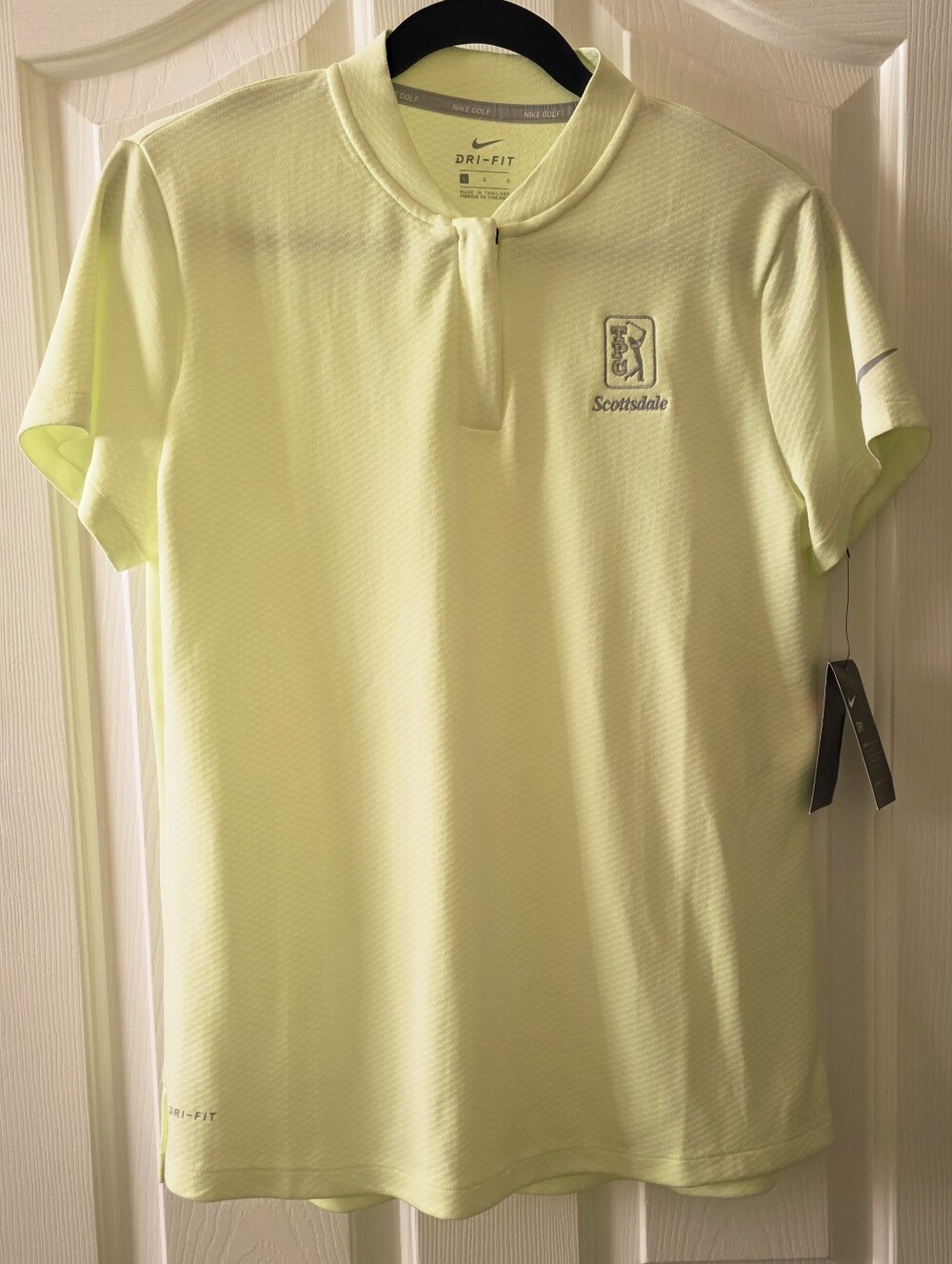 NWT Nike Golf DRI-FIT Scottsdale TPC 1/2 Zip Polo Shirt Women's  Yellow